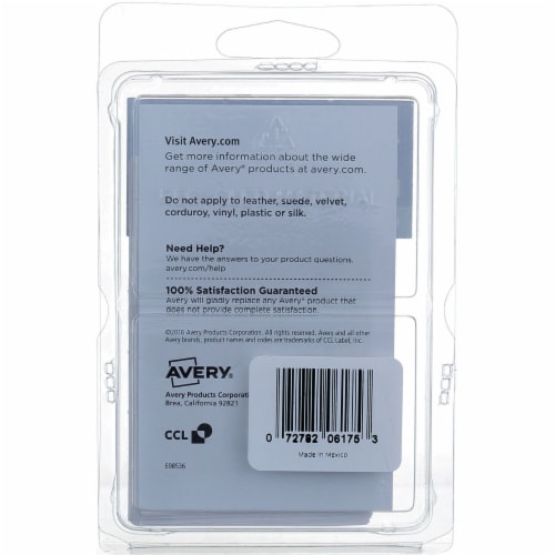 Avery® Name Badge Labels - 25 Pack - White/Blue Perspective: back