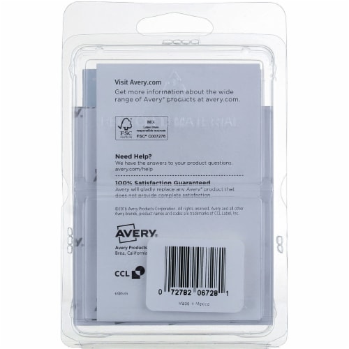 Avery® Multi-Use Removable Labels - White Perspective: back