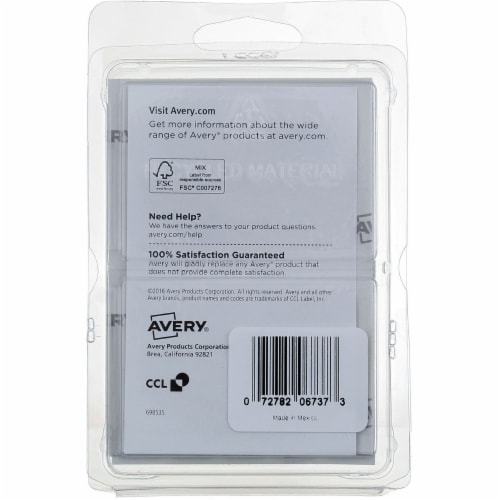 Avery® Multi-Use Labels - White Perspective: back