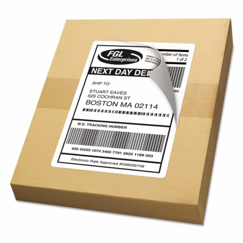 Avery™ Internet Shipping Labels - White Perspective: back