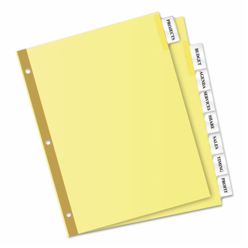 Avery® Insertable Big Tab™ Dividers Perspective: back
