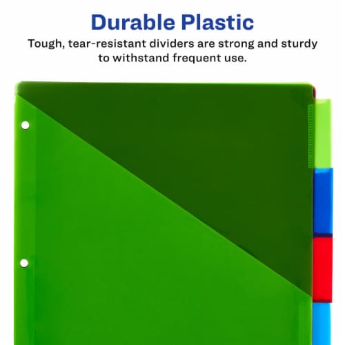 Avery® Big Tab™ Insertable 2-Pocket Plastic Divider Set Perspective: back