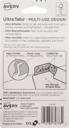 Avery® UltraTabs® Design Tabs - 24 Pack - Dots Perspective: back