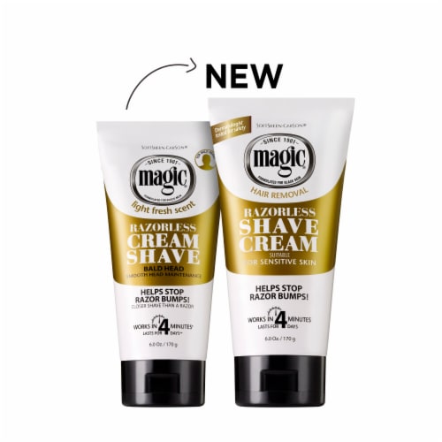 Softsheen-Carson Magic Shave Razorless Shave Cream for Sensitive Skin Perspective: back