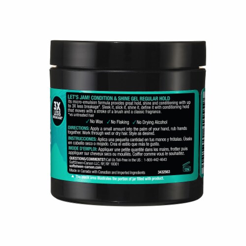 Let's Jam Shining and Conditioning Hair Gel Regular Hold Perspective: back