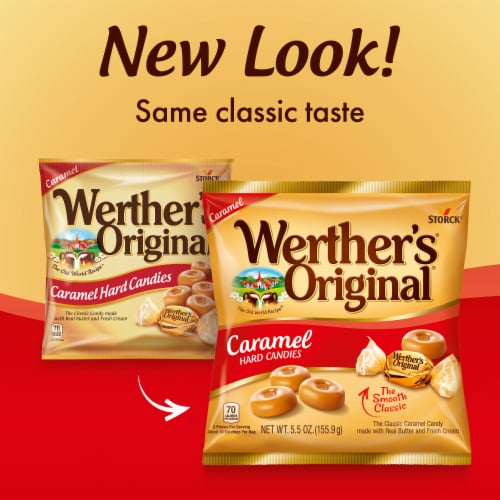 Werthers Original Hard Caramel Candy Perspective: back