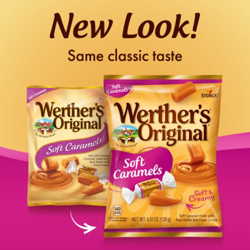 Werthers Original Soft Caramel Candy Perspective: back