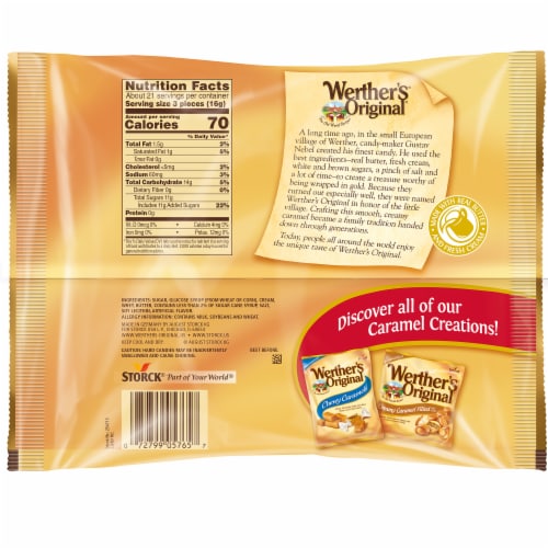 Werther's® Original® Caramel Hard Candies Perspective: back