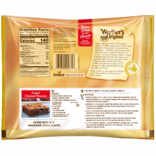 Werther's® Original® Chewy Caramels Perspective: back