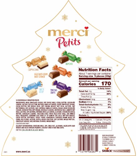 Merci Holiday Petits European Chocolate Perspective: back