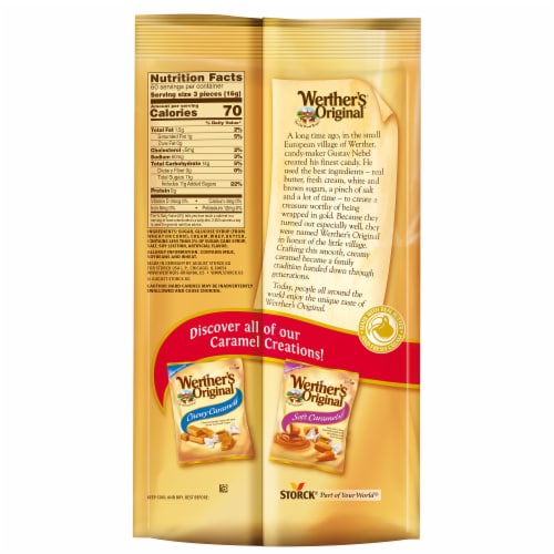 Werther's Original Caramel Hard Candies Perspective: back