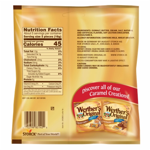 Werthers Original Hard Sugar Free Caramel Candy 2.75 oz Ralphs
