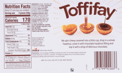 Toffifay Hazelnut Chocolate Caramel Candy Box Perspective: back