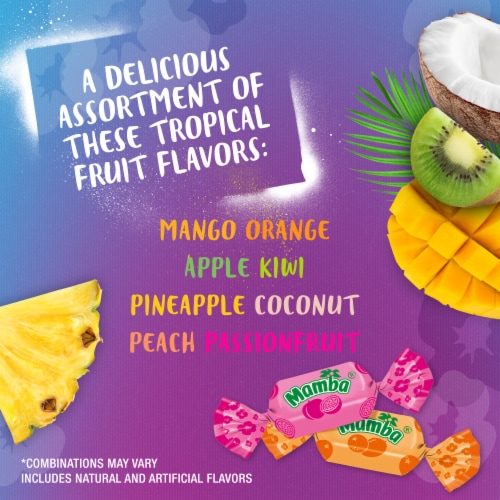 Mamba® Tropics Fruit Chews Chewy Candy Perspective: back