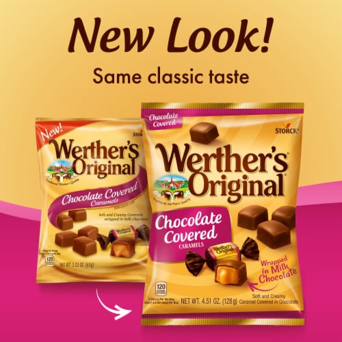 Werther’s® Original Chocolate Covered Caramels Perspective: back