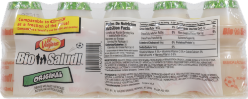 El Viajero Bio-Salud Original Probiotic Yogurt Drinks Perspective: back