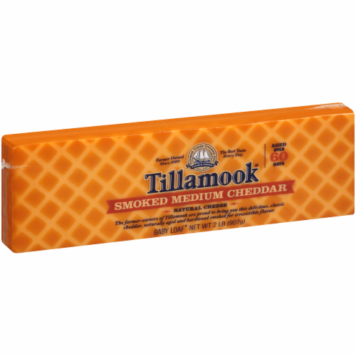 Tillamook Smoked Medium Cheddar Cheese Perspective: back