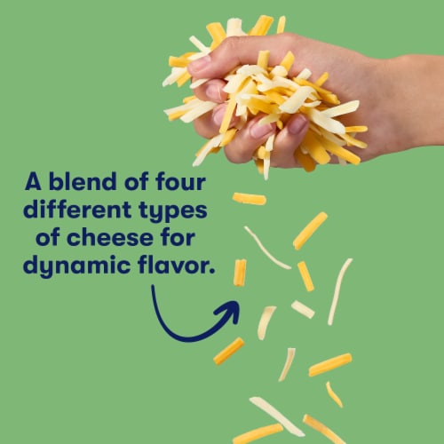 Tillamook® Mexican 4 Cheese Blend Shredded Cheese Farmstyle Perspective: back