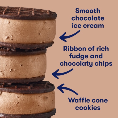 Tillamook Chocolate Mudslide Ice Cream Sandwiches Perspective: back