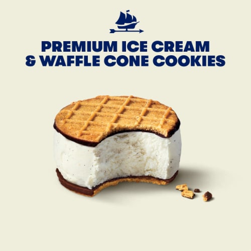 Tillamook Vanilla Bean Ice Cream Sandwiches Perspective: back