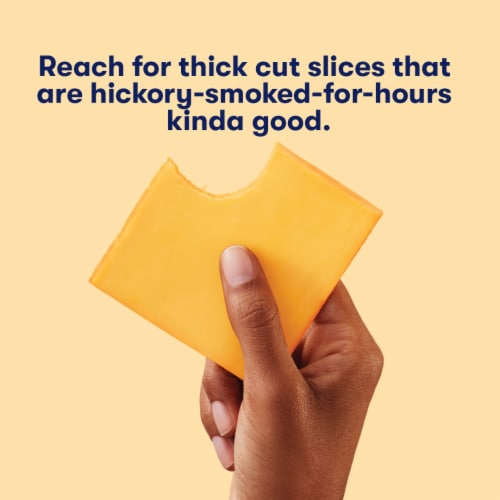 Tillamook Smoked Medium Cheddar Sliced Cheese Perspective: back