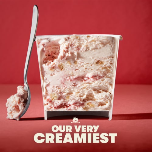 Tillamook Oregon Strawberry Shortcake Ice Cream Pint Perspective: back