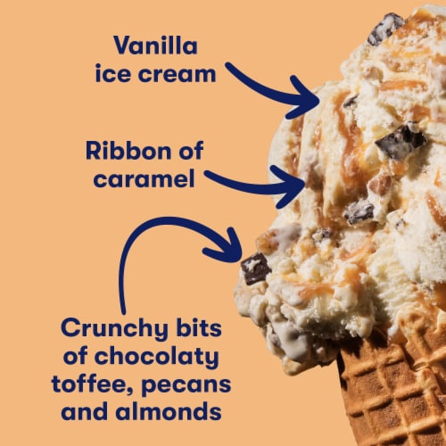 Tillamook Caramel Toffee Crunch Ice Cream Perspective: back