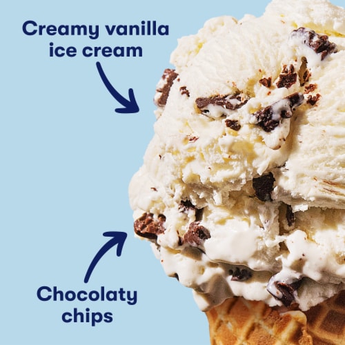 Tillamook Chocolate Chip Ice Cream Tub Perspective: back