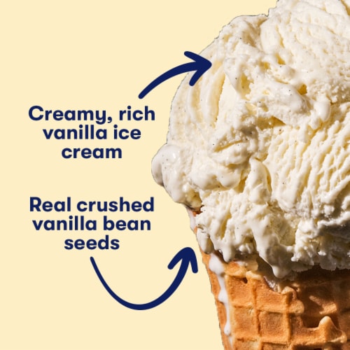 Tillamook Vanilla Bean Ice Cream Tub Perspective: back
