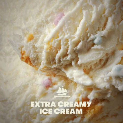 Tillamook Birthday Cake Ice Cream Tub Perspective: back