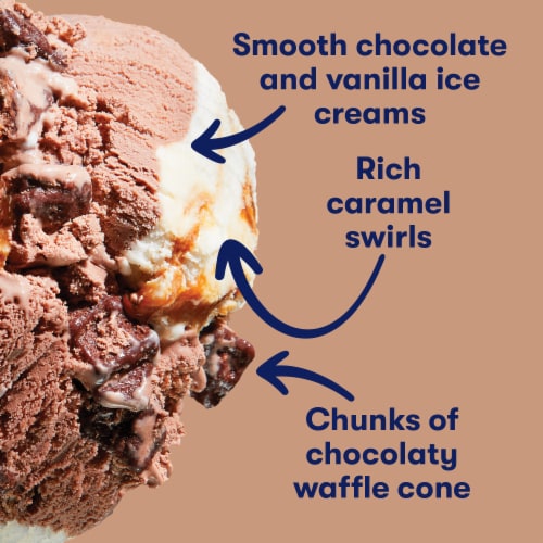 Tillamook Waffle Cone Swirl Ice Cream Perspective: back