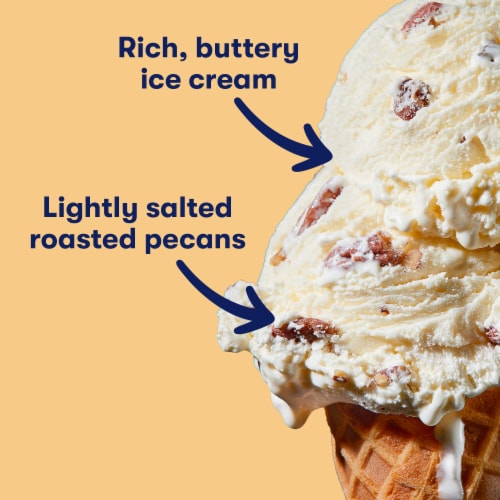 Tillamook Butter Pecan Ice Cream Tub Perspective: back
