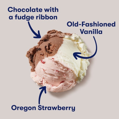Tillamook Neapolitan Ice Cream Perspective: back