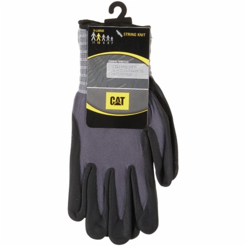 CAT Men's XL Dotted & Dipped Nitrile Coated Glove CAT017419X Perspective: back