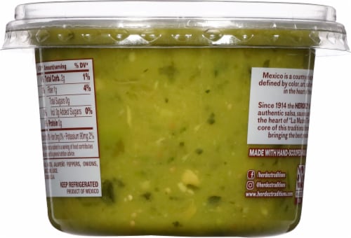 Herdez™ Avocado Tomatillo Mild Salsa Perspective: back