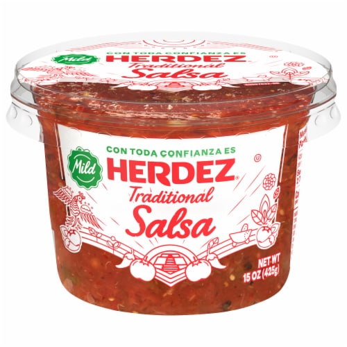 HERDEZ Traditional Salsa Mild Cup Perspective: back