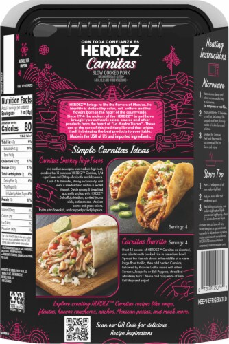 Herdez® Fully Cooked Pork Carnitas Entree Meal Perspective: back