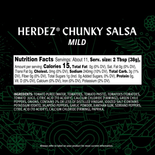HERDEZ Chunky Salsa Mild Perspective: back