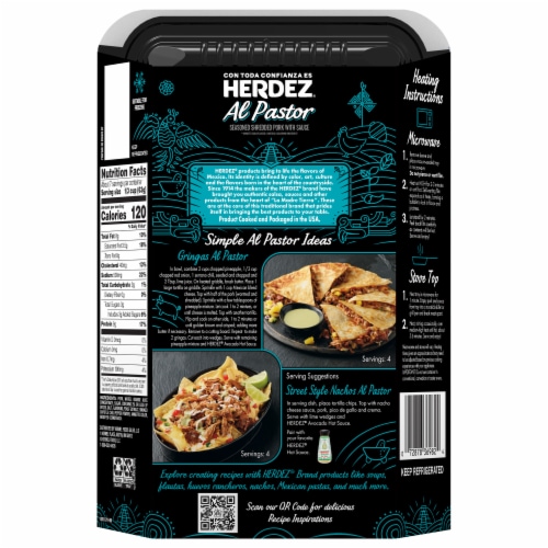Herdez® Al Pastor Seasoned Shredded Pork With Sauce Perspective: back