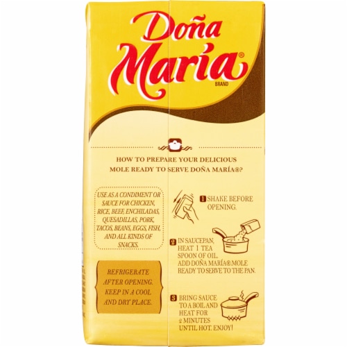 Dona Maria Mole Ready to Serve Sauce Perspective: back