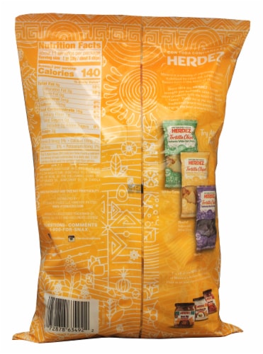 Herdez Yellow & White Corn Masa Tortilla Chips Perspective: back