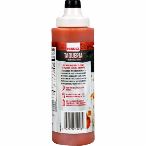 Herdez® Taqueria Original Roja Street Taco Sauce Perspective: back