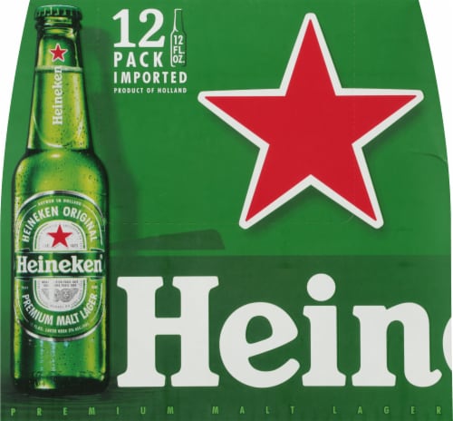 Heineken Original Lager Beer, 12 Pack, 12 fl oz Bottles