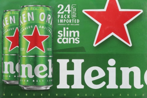 Heineken Original Lager Craft Beer Cans Perspective: back