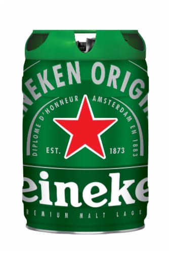 Heineken Original Lager Beer Keg Perspective: back