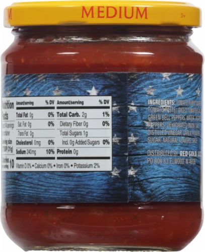 Vine Ripe Medium Salsa Perspective: back