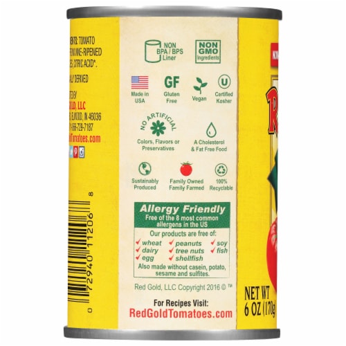 Red Gold® Tomato Paste Perspective: back