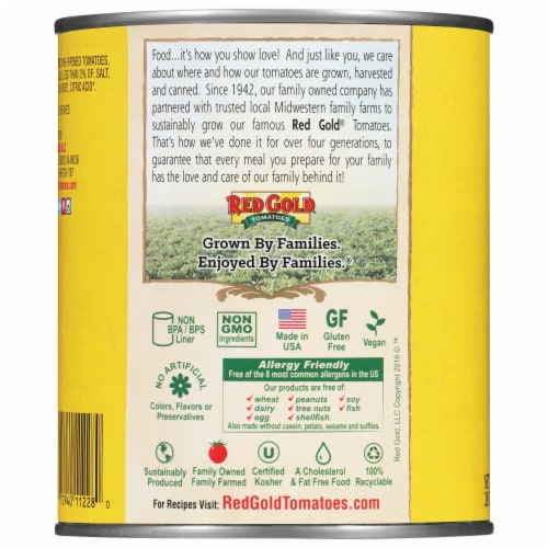 Red Gold® Natural Whole Peeled Tomatoes Perspective: back