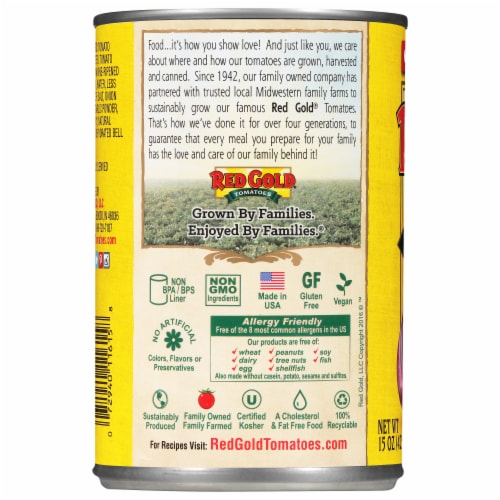 Red Gold® Tomato Sauce Perspective: back