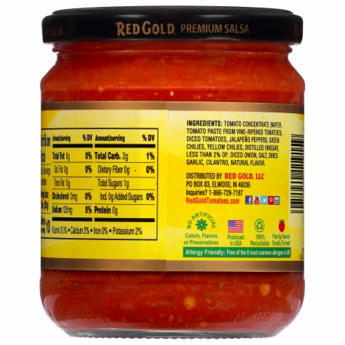 Red Gold® Medium Salsa Perspective: back